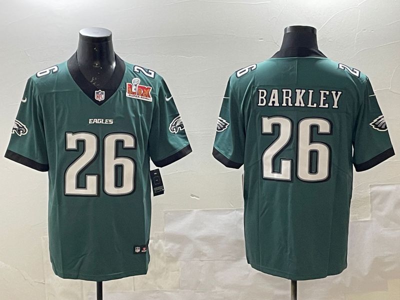 Men Philadelphia Eagles #26 Barkley Green Second generations 2025 Nike Vapor Limited NFL Jersey style 2093->philadelphia eagles->NFL Jersey